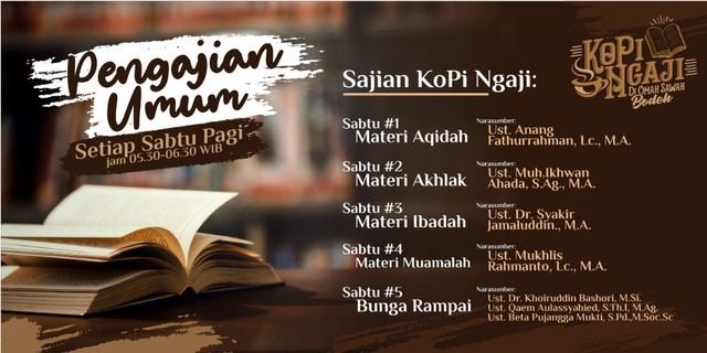 Menarik! Pengajian KoPi Ngaji, Oase Siraman Kalbu di Akhir Pekan